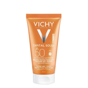 VICHY CAPITAL SOLEIL FLUIDO FACIAL CON COLOR Y TACTO SECO SPF50 50 ML